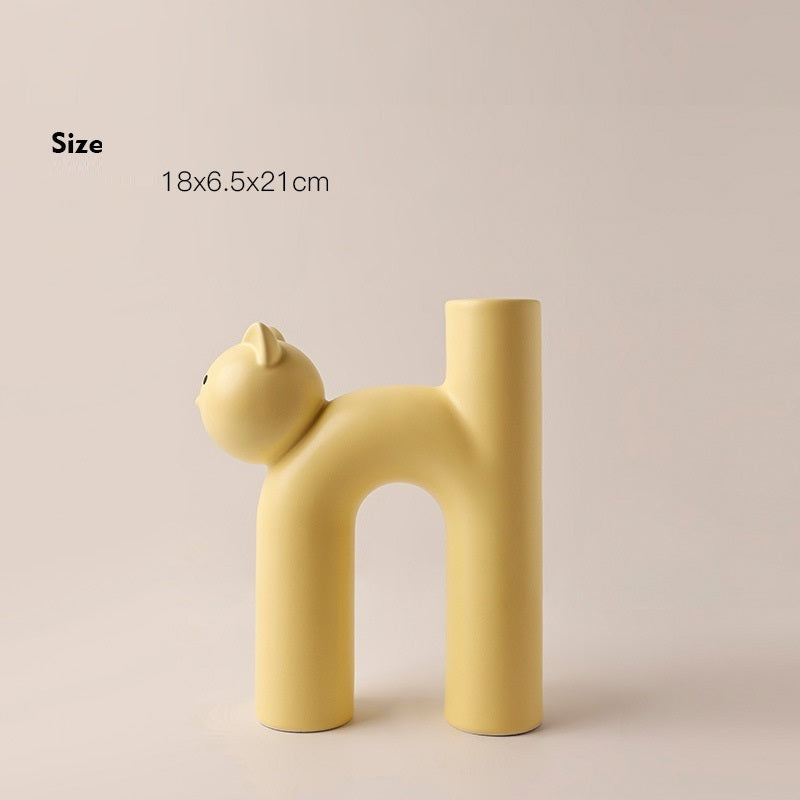 Wazon Ceramiczny Kot – Designerska Dekoracja do Domu